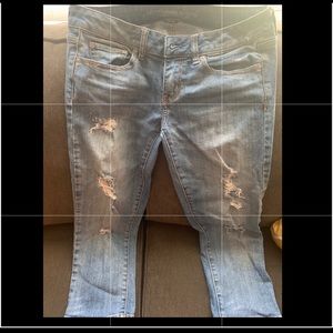 American Eagle Capri , EUC. 6 skinny stretch